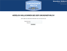 Tablet Screenshot of info.gmundner-milch.at